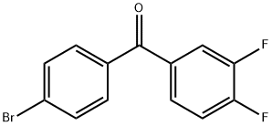 4-BROMO-3',4'-DIFLUOROBENZOPHENONE Struktur