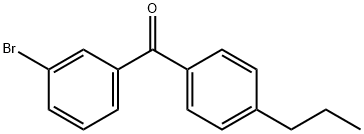 3-BROMO-4'-N-PROPYLBENZOPHENONE Struktur