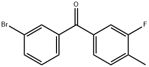 3-BROMO-3'-FLUORO-4'-METHYLBENZOPHENONE Struktur