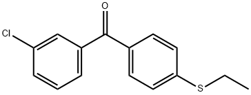 3-CHLORO-4'-(ETHYLTHIO)BENZOPHENONE Struktur