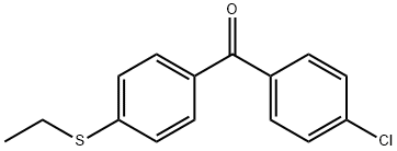 4-CHLORO-4'-(ETHYLTHIO)BENZOPHENONE Struktur