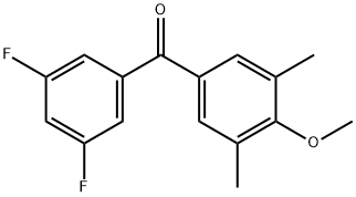 3,5-DIFLUORO-3',5'-DIMETHYL-4'-METHOXYBENZOPHENONE price.