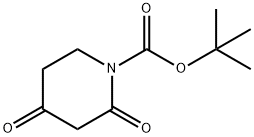 TERT-BUTYL 2,4-DIOXOPIPERIDINE-1-CARBOXYLATE Structure