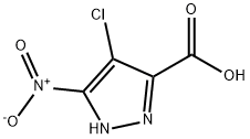 4-Chloro-5-nitro-1H-pyrazole-3-carboxylic acid Struktur