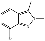 2H-Indazole, 7-bromo-2,3-dimethyl- Struktur