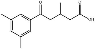 5-(3,5-DIMETHYLPHENYL)-3-METHYL-5-OXOVALERIC ACID Struktur