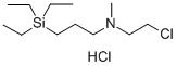 1-Propanamine, N-(2-chloroethyl)-N-methyl-3-(triethylsilyl)-, hydrochl oride Struktur