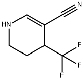 4-(Trifluoromethyl)-1,4,5,6-tetrahydropyridine-3-carbonitrile Struktur