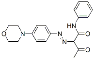 2-[[4-(morpholino)phenyl]azo]acetoacetanilide  Struktur