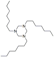 1,3,5-triheptylhexahydro-1,3,5-triazine Struktur