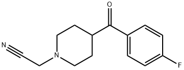 4-(4-fluorobenzoyl)piperidine-1-acetonitrile Struktur