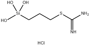 N-(TRIMETHOXYSILYLPROPYL)ISOTHIO-URONIUM CHLORIDE Struktur