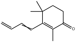 3-(1,3-butadienyl)-2,4,4-trimethylcyclohex-2-en-1-one Struktur