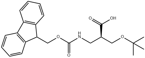 FMoc-(R)-3-aMino-2-(tert-butoxyMethyl)propanoic acid Struktur