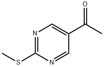 Ethanone, 1-[2-(methylthio)-5-pyrimidinyl]- (9CI) Struktur