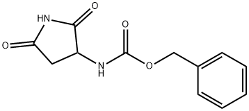 Carbamic acid, (2,5-dioxo-3-pyrrolidinyl)-, phenylmethyl ester (9CI) Struktur