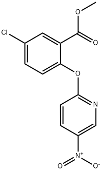 methyl 5-chloro-2-[(5-nitropyridin-2-yl)oxy]benzoate Struktur