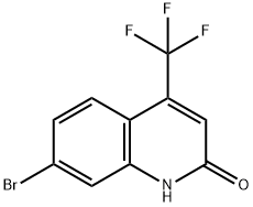 7-broMo-4-(trifluoroMethyl)-1,2-dihydroquinolin-2-one Struktur