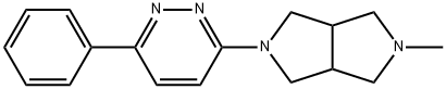 Pyrrolo[3,4-c]pyrrole, octahydro-2-Methyl-5-(6-phenyl-3-pyridazinyl)- Struktur