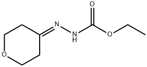 Hydrazinecarboxylic  acid,  (tetrahydro-4H-pyran-4-ylidene)-,  ethyl  ester  (9CI) Structure