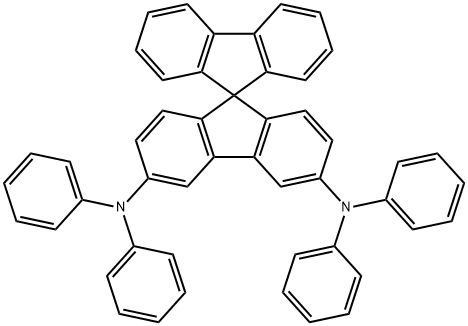 9,9'-SPIROBI[9H-FLUORENE]-3,6-DIAMINE, N3,N3,N6,N6-TETRAPHENYL- Struktur