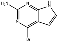 4-BROMO-7H-PYRROLO [2,3-D]PYRIMIDIN-2-YLAMINE Struktur