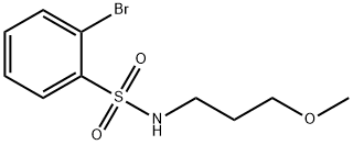 2-Bromo-N-(3-methoxypropyl)benzenesulphonamide Struktur