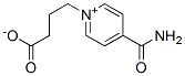 Pyridinium, 4-(aminocarbonyl)-1-(3-carboxypropyl)-, inner salt Struktur