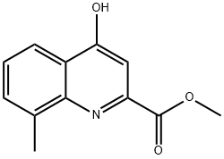 Methyl 4-hydroxy-8-methylquinoline-2-carboxylate Struktur