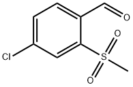 4-CHLORO-2-(METHYLSULFONYL)BENZALDEHYDE
 Struktur