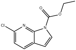 6-CHLORO-1-ETHOXYCARBONYL-7-AZAINDOLE Struktur