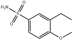 BenzenesulfonaMide, 3-ethyl-4-Methoxy- Struktur