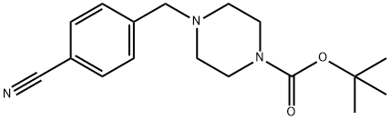 1-Boc-4-(4-cyanobenzyl)piperazine Struktur