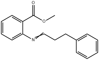 methyl 2-[(3-phenylpropylidene)amino]benzoate Struktur