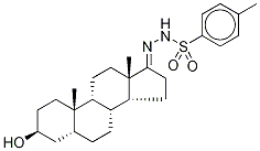 17-p-Toluenesulfonylhydrazide (3β,5α)-Androstan-3-ol Struktur