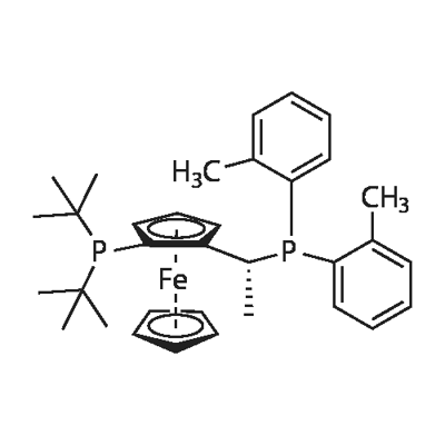 (R)-1-[(S)-2-(DI-TERT.-BUTYLPHOSPHINO)FERROCENYL]ETHYLBIS(2-METHYLPHENYL)PHOSPHI Structure