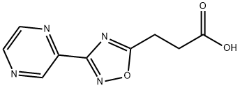 3-(3-PYRAZIN-2-YL-1,2,4-OXADIAZOL-5-YL)PROPANOICACID
 Struktur