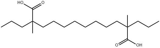 Dodecanedioic acid, 2,11-dimethyl-2,11-dipropyl- Struktur