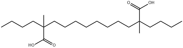 Dodecanedioic acid, 2,11-dibutyl-2,11-dimethyl- Struktur