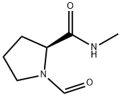 2-Pyrrolidinecarboxamide,  1-formyl-N-methyl-,  (2S)- Struktur