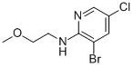 3-BROMO-5-CHLORO-N-(2-METHOXYETHYL)PYRIDIN-2-AMINE Struktur