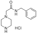 Piperazino-acetic acid-benzylamide hydrochloride Struktur