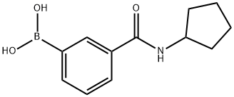 3-(CYCLOPENTYLAMINOCARBONYL)PHENYLBORONIC ACID Struktur