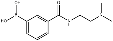 3-(2-(DIMETHYLAMINO)ETHYLCARBAMOYL)PHENYLBORONIC ACID Struktur