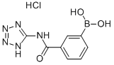 3-(1H-TETRAZOL-5-YL-CARBAMOYL)BENZENEBORONIC ACID, HCL Struktur