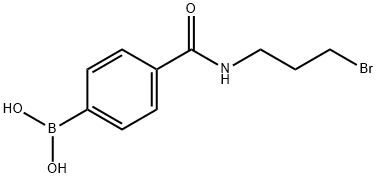 N-(3-BROMOPROPYL) 4-BORONOBENZAMIDE Struktur