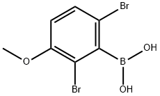 (2,6-DIBROMO-5-METHOXY)BENZENEBORONIC ACID Struktur