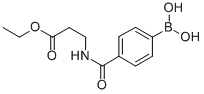 3-(4-硼苯甲酰胺基)丙酸乙酯, 850568-19-3, 結構式