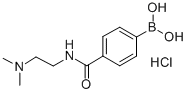 4-(2-(DIMETHYLAMINO)ETHYLCARBAMOYL)PHENYLBORONIC ACID, HCL Structure