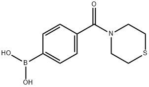 4-(THIOMORPHOLIN-4-YLCARBONYL)BENZENEBORONIC ACID Struktur